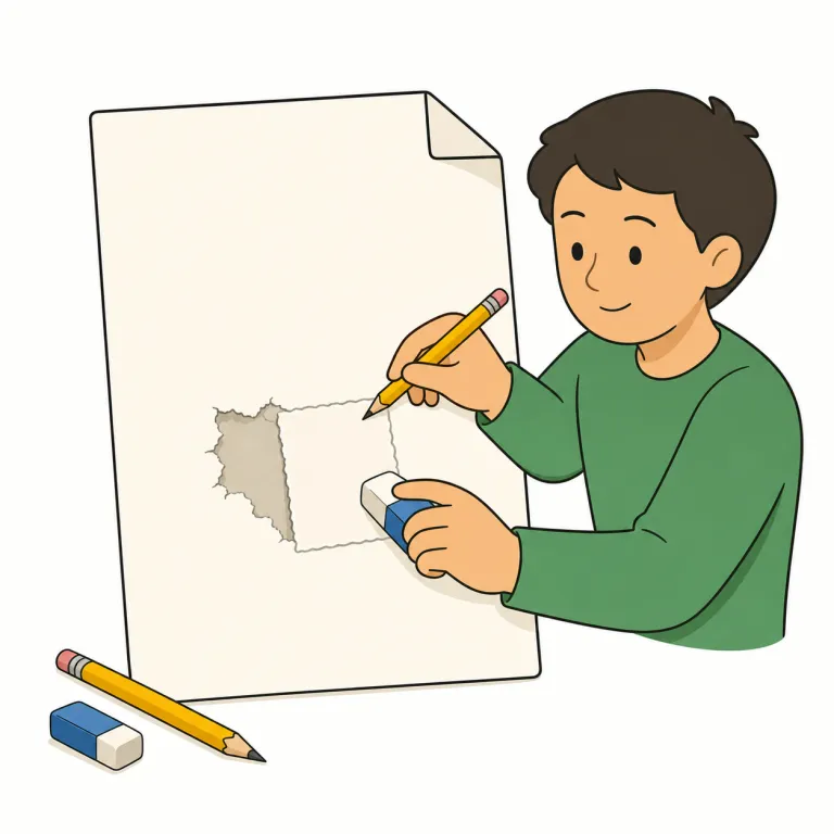 amend（修正する・動詞）の覚え方イラスト — このエントリの amend は、法律を「改正する」という基本義とは別に、文書・契約・申請書・計画などの一部を「修正してよくする」意味として覚えます