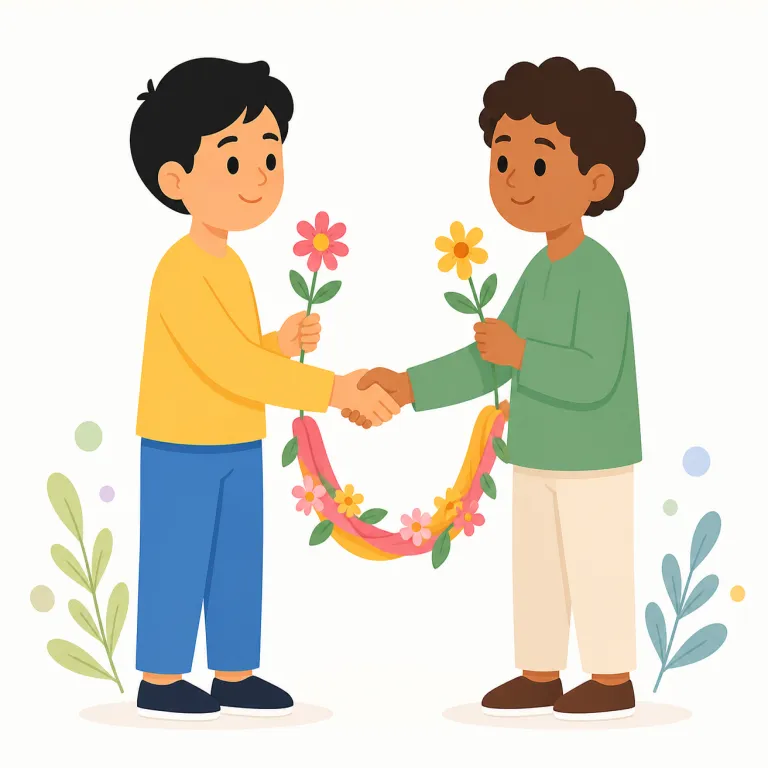 amity（友好・名詞）の覚え方イラスト — amicable（友好的な）を知っていれば、その名詞版が amity と覚えると残りやすいです