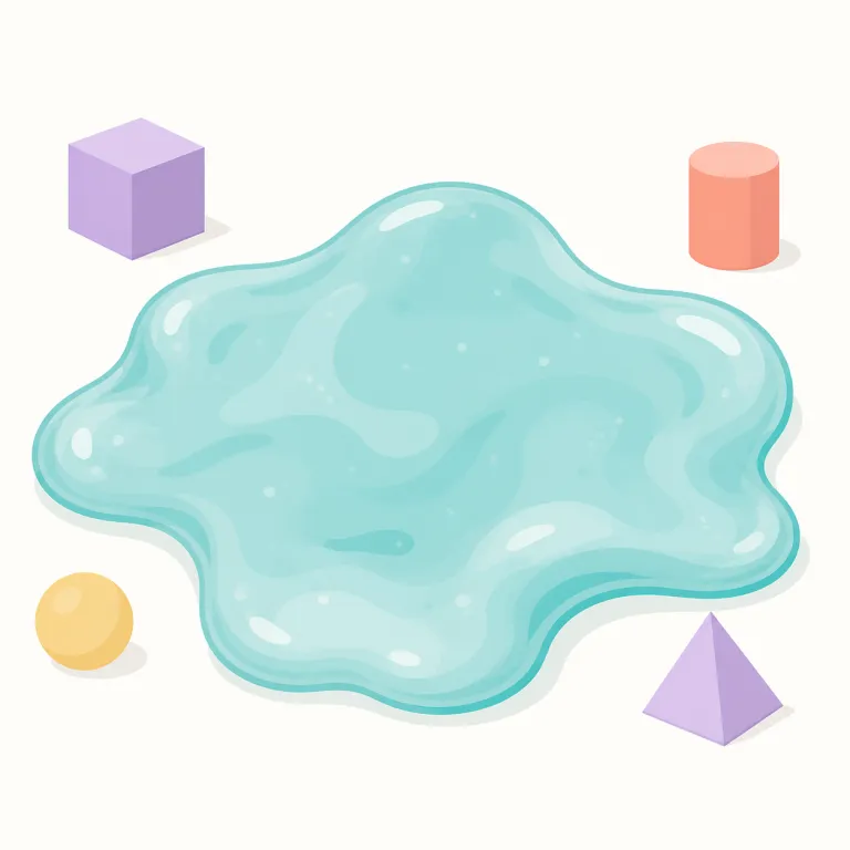 amorphous（形のない・形容詞）の覚え方イラスト