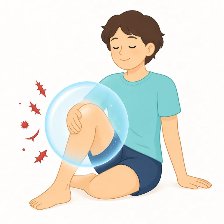 analgesia（鎮痛・名詞）の覚え方イラスト — analgesia は analgesic「鎮痛薬」を知っていると覚えやすい医学語です
