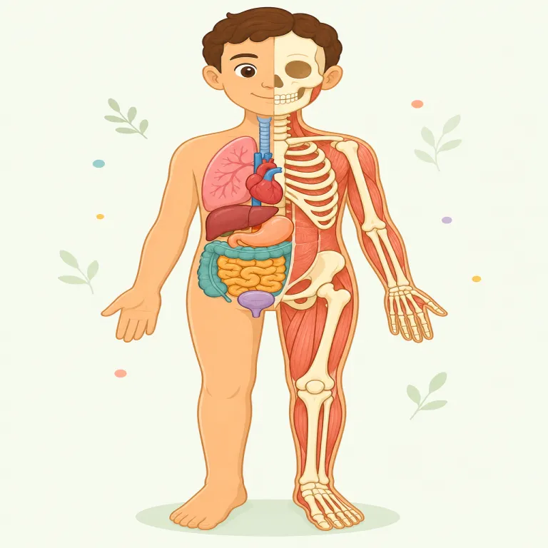 anatomic（解剖学的・形容詞）の覚え方イラスト — anatomy を知っていれば、anatomic はそのまま「解剖学・体の構造に関する」と取れる