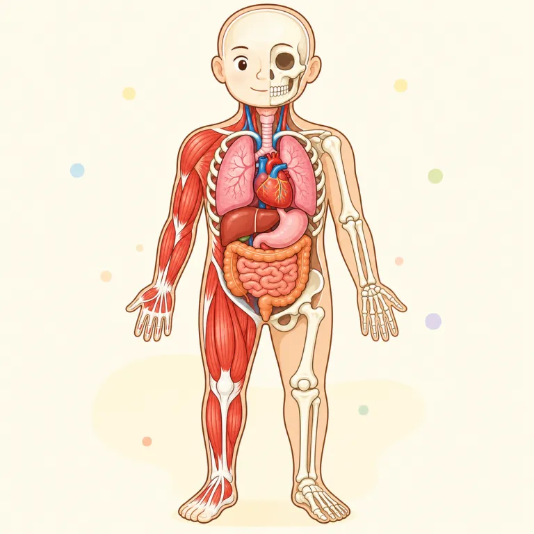 anatomy（身体構造・noun）の覚え方イラスト