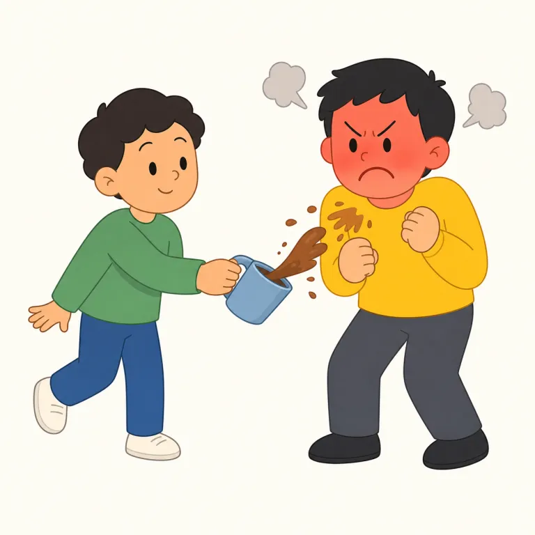 anger（怒り・名詞）の覚え方イラスト — anger は angry（怒っている）とセットで覚えると早い語です