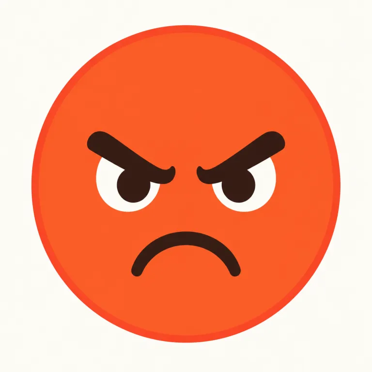 angry（怒っている・形容詞）の覚え方イラスト — 基本語なので、まずは感情の強さの並びで覚えると定着しやすいです