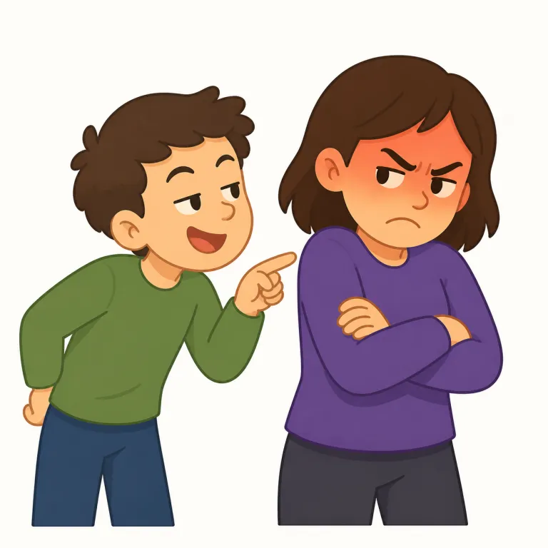 antagonise（敵意を抱かせる・動詞）の覚え方イラスト — まず anti- を「反対・対立」の合図として押さえると、antagonise は「相手を anti な気分にする」動詞だと覚えやすいです