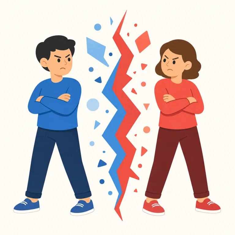 antagonism（敵対心・名詞）の覚え方イラスト — antagonism は antagonist（敵役）, antagonistic（敵対的）と並べて覚えると定着しやすい語