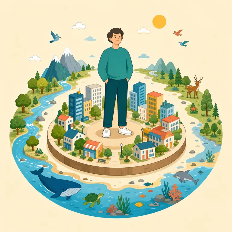 anthropocentric（人間中心主義の・形容詞）の覚え方イラスト — anthropology を知っていれば anthropo- は「人間」系、egocentric や centric から -centric は「中心に置く」…