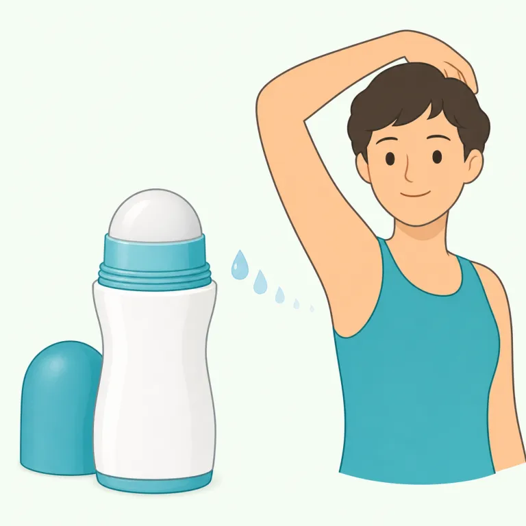 antiperspirant（制汗剤・名詞）の覚え方イラスト — anti- は「反対・防止」、perspire は「汗をかく」、-ant は「その働きをするもの」と切ると形で覚えやすい