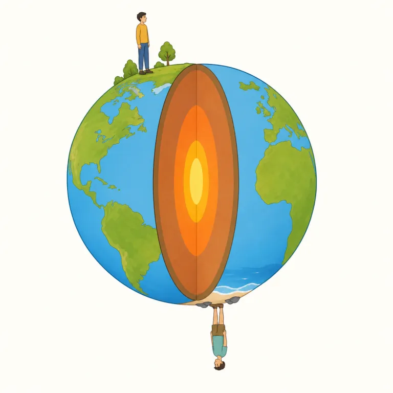 antipodes（対蹠地・名詞）の覚え方イラスト — anti- は「反対」の感覚で覚えると入りやすい語