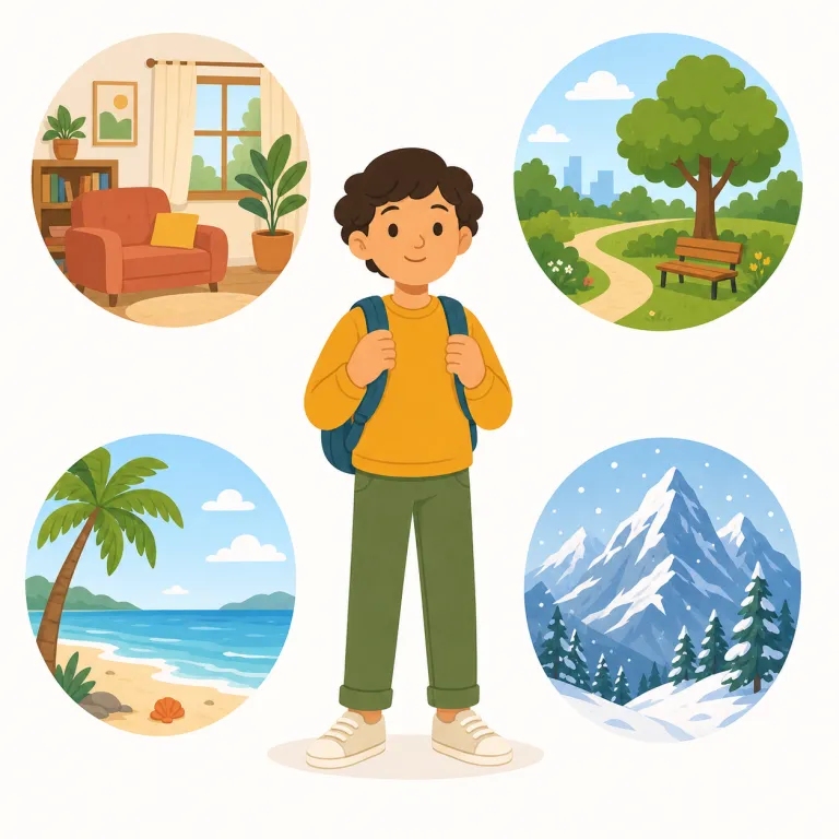 anywhere（どこでも・副詞）の覚え方イラスト — anywhere は「場所を限定しないで、どこでも」と捉えます