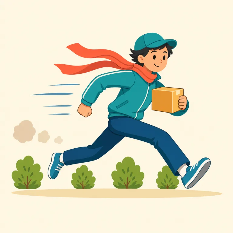 apace（急速に・副詞）の覚え方イラスト — 核は easy word の pace「歩調・進み具合」