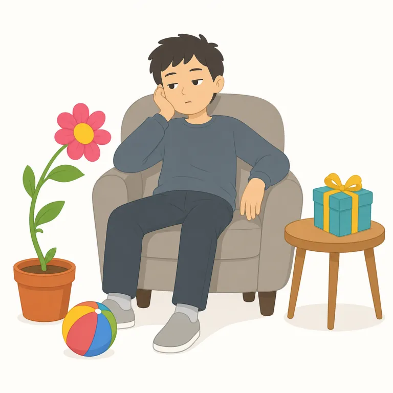 apathetic（無関心な・形容詞）の覚え方イラスト — empathetic（共感する）, sympathetic（思いやる）を知っていると覚えやすい