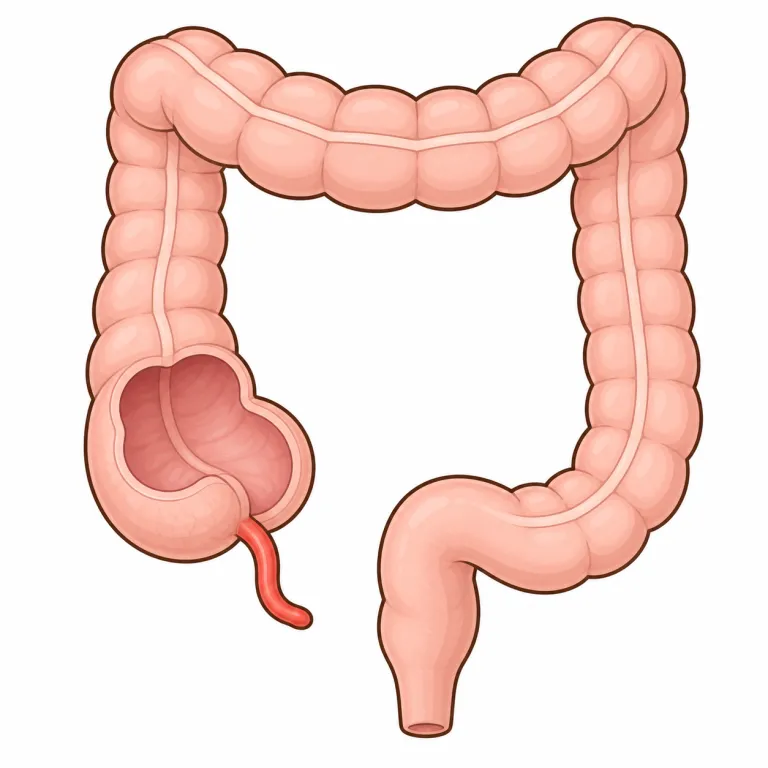 appendix（虫垂・noun）の覚え方イラスト