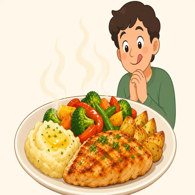 appetising（食欲をそそる・形容詞）の覚え方イラスト — appetite（食欲）を知っていれば覚えやすく、appetising は「appetite を起こさせるような」→「食欲をそそる」