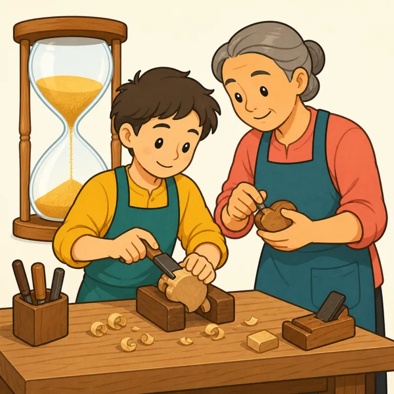 apprenticeship（見習い期間・noun）の覚え方イラスト