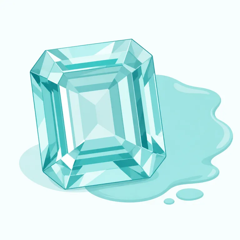 aquamarine（アクアマリン、青緑色・noun）の覚え方イラスト