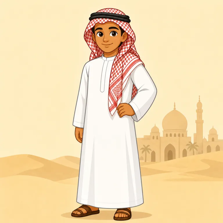 arabic（アラビアの、アラブ人の・adjective）の覚え方イラスト