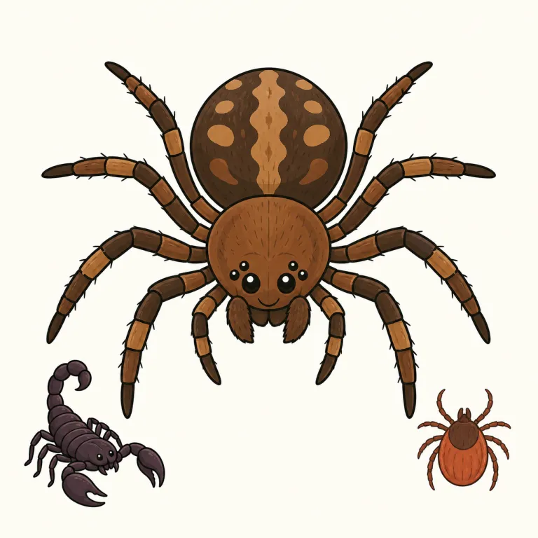 arachnid（クモ類・名詞）の覚え方イラスト — arachno- を見たら「クモ関係」と反応できるようにすると覚えやすいです
