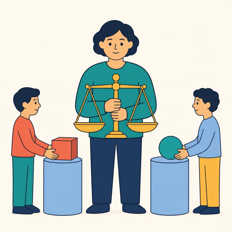 arbiter（仲裁者・名詞）の覚え方イラスト