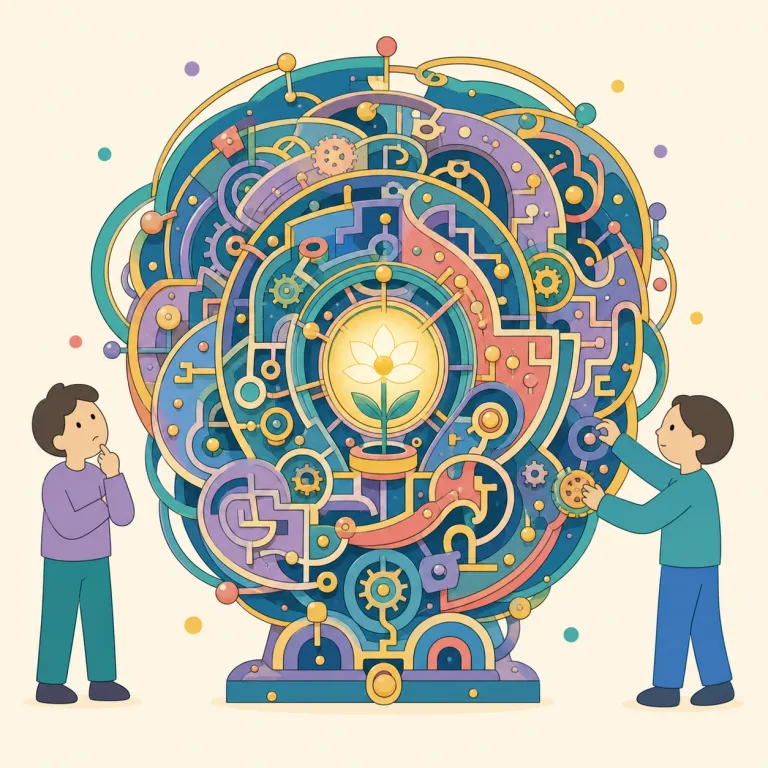 arcanely（難解に・副詞）の覚え方イラスト — arcane「一部の人しか知らない秘密の、難解な」に -ly が付いた副詞です