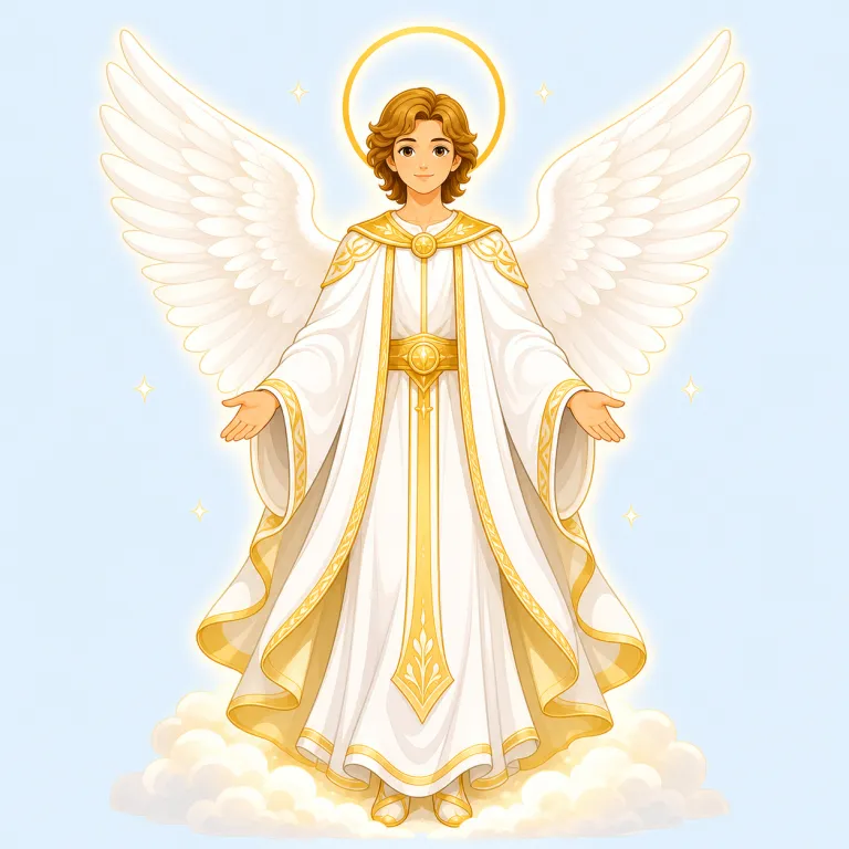 archangel（大天使・名詞）の覚え方イラスト — まず `angel` = 天使 を土台にし、そこへ `arch-` が付くと「首位の・最高位の」という格上げ感が出る、とまとめて覚えると定着しやすいです