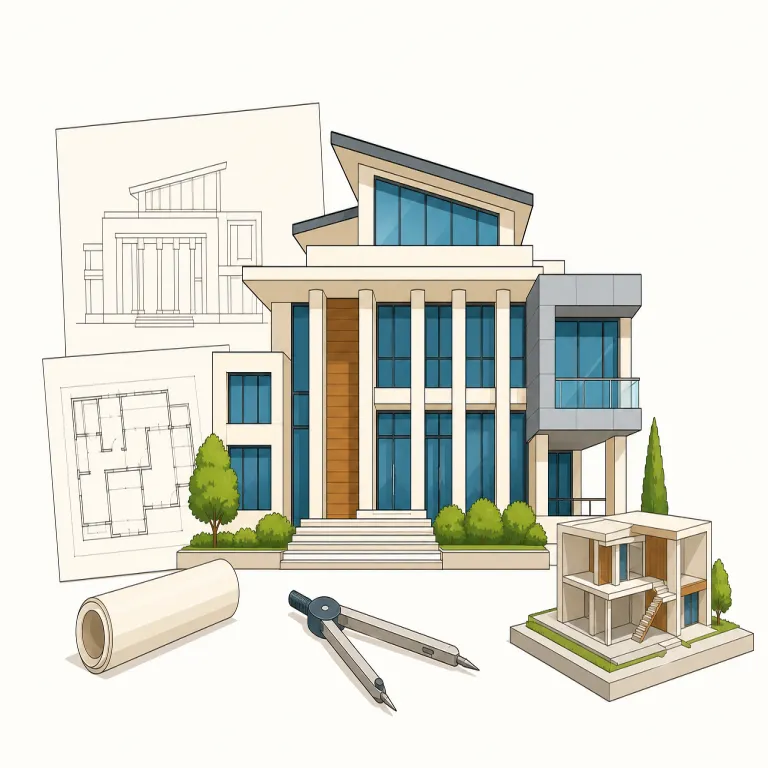 architecture（建築・名詞）の覚え方イラスト — architect を知っていれば覚えやすい語