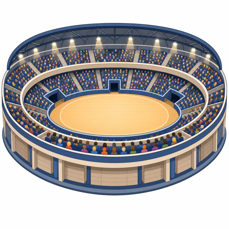 arena（アリーナ・名詞）の覚え方イラスト — そのままカタカナの「アリーナ」で覚えやすい語