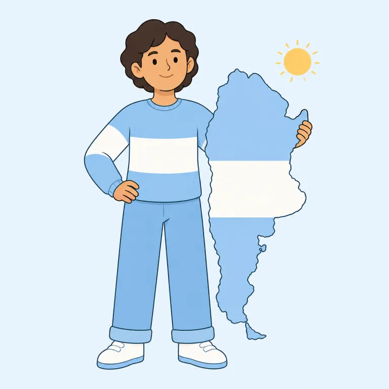 argentinian（アルゼンチンの・形容詞）の覚え方イラスト — まず国名 Argentina をそのまま見抜き、American, Canadian と同じ「国名 + -ian で『その国の〜』」の型に当てはめると覚えやすいです