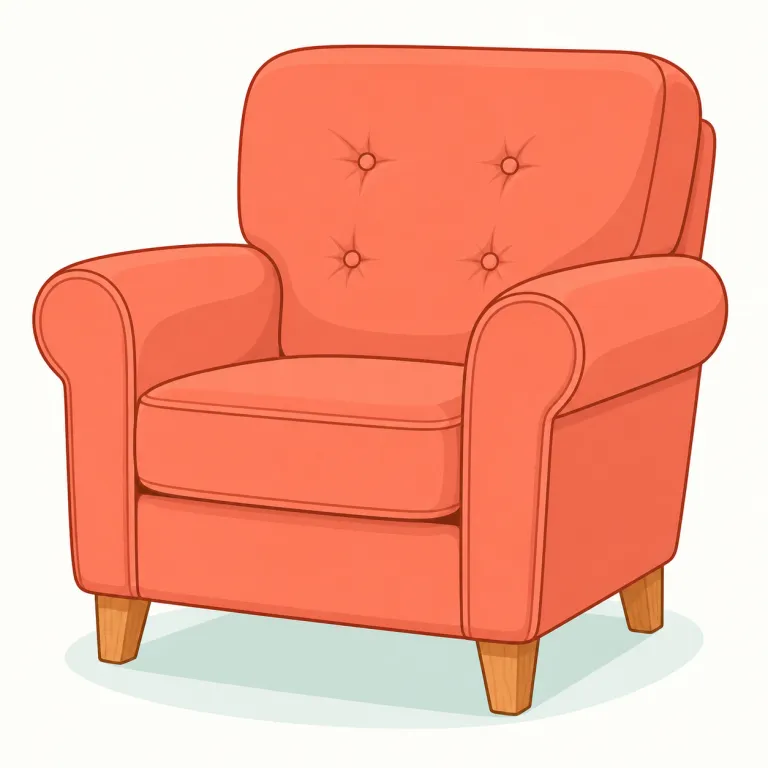 armchairの覚え方イラスト