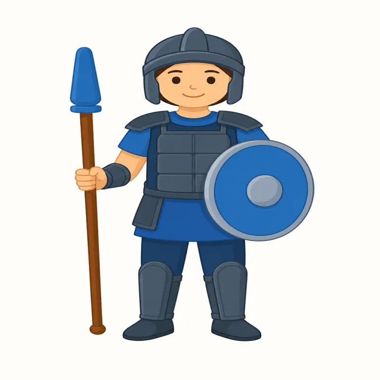 armed（武器を持った・形容詞）の覚え方イラスト