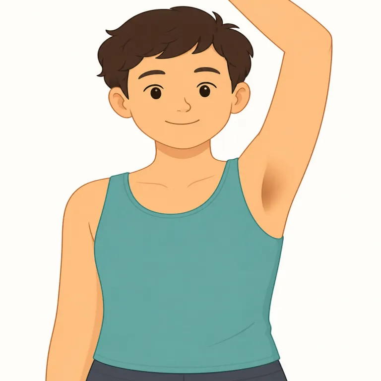 armpit（脇の下・名詞）の覚え方イラスト — arm と pit という基本語の組み合わせだと捉え、まず「腕のつけ根にあるくぼみ」と映像で覚えると残りやすいです