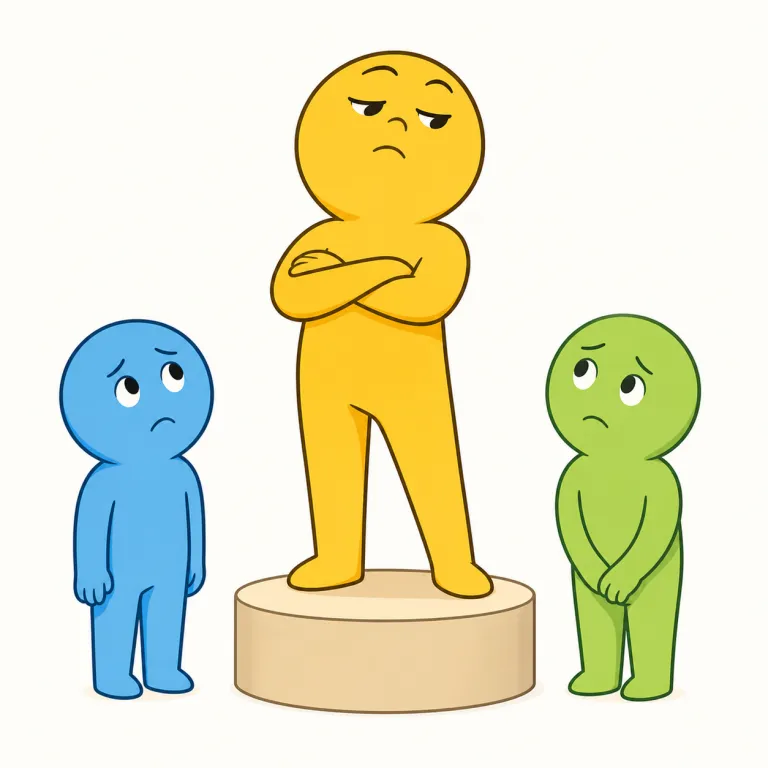arrogant（傲慢な・形容詞）の覚え方イラスト — まず語感として、arrogant は「感じが悪い proud」とセットで覚えると残りやすいです