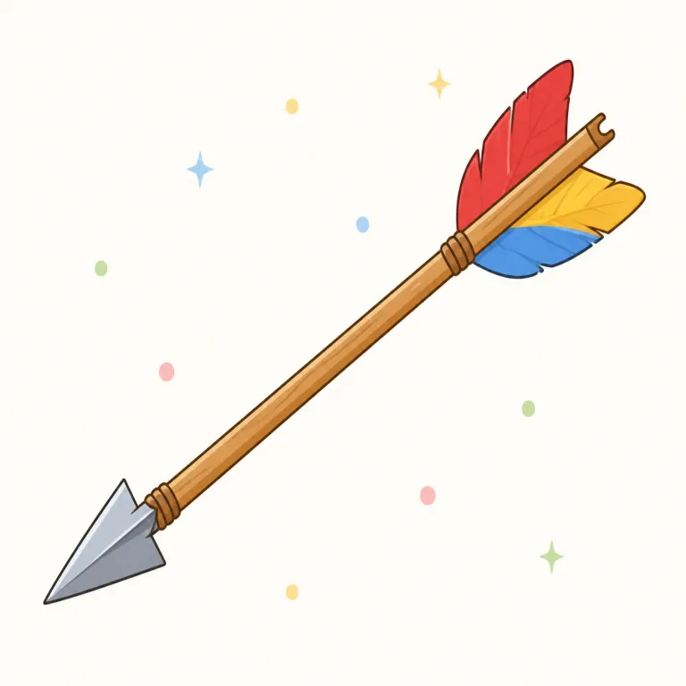 arrow（矢、矢印・noun）の覚え方イラスト