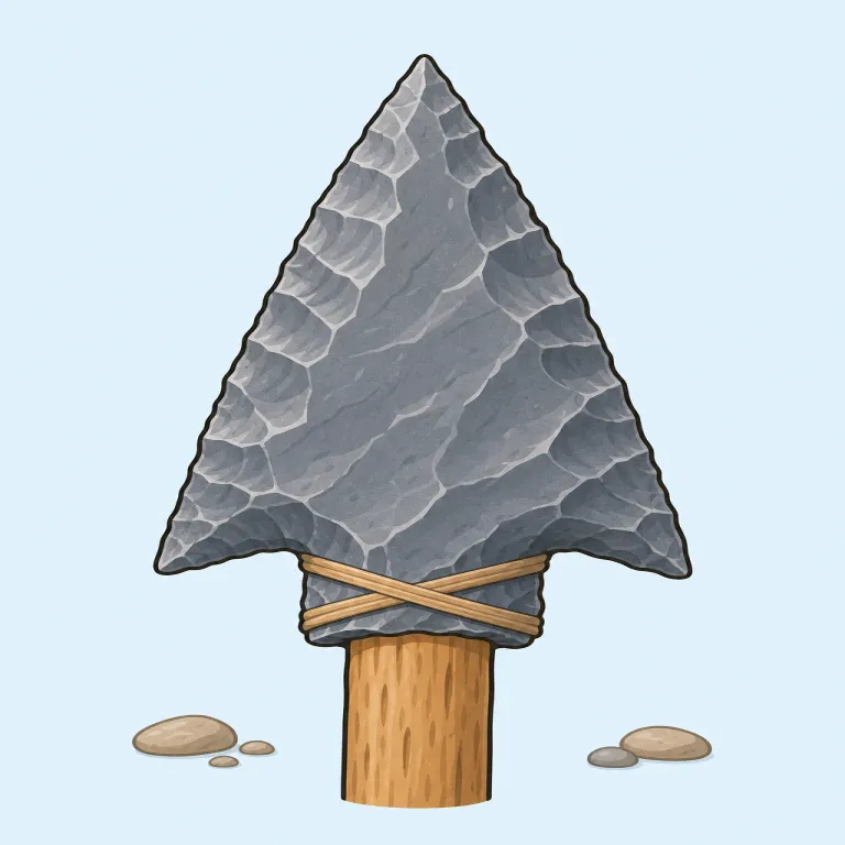 arrowhead（矢じり・名詞）の覚え方イラスト — arrow と head にそのまま分けて覚えるのが最短です