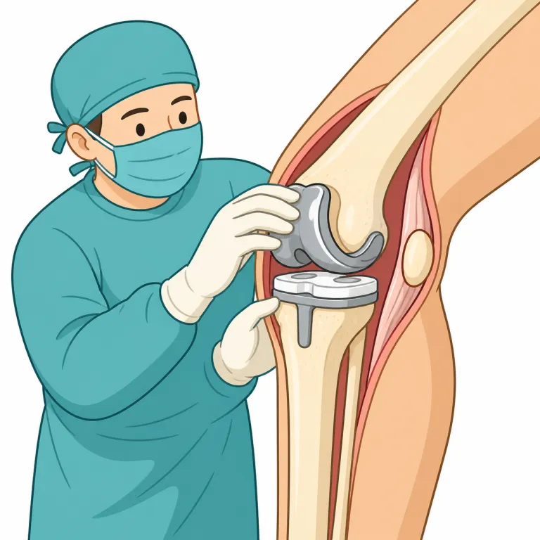 arthroplasty（関節形成術・noun）の覚え方イラスト