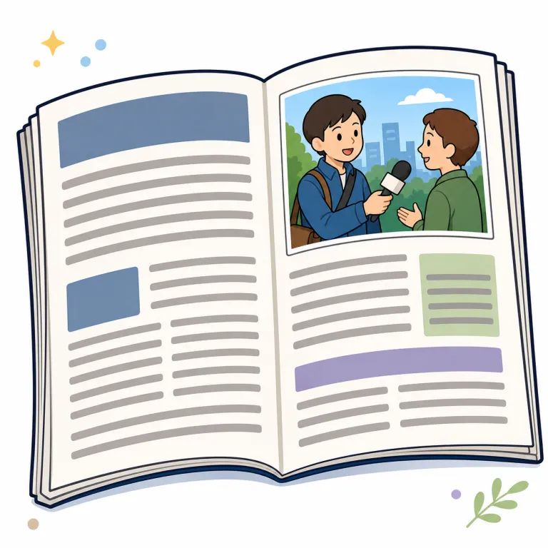 article（記事・noun）の覚え方イラスト