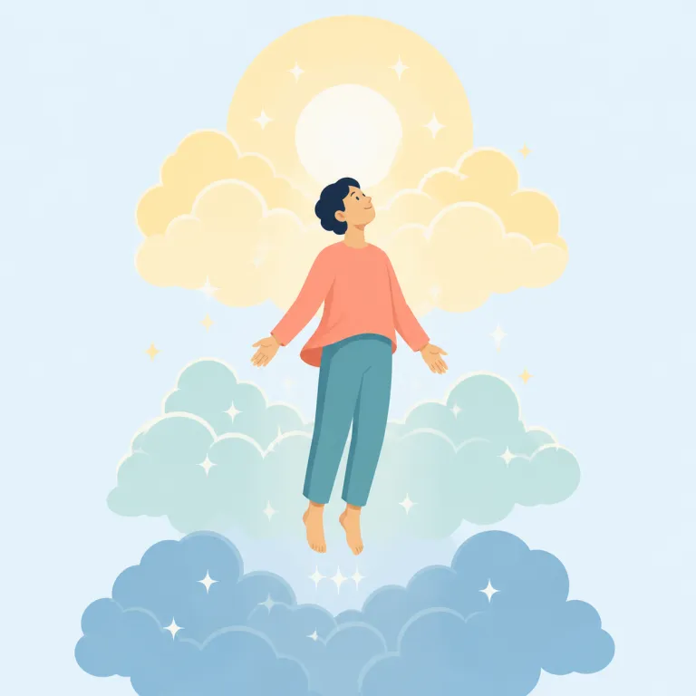 ascension（上昇、昇進、昇天・名詞）の覚え方イラスト — まず基礎の動詞 ascend「上がる」を知っていると、ascension はその名詞形で「上がること」だと取りやすいです