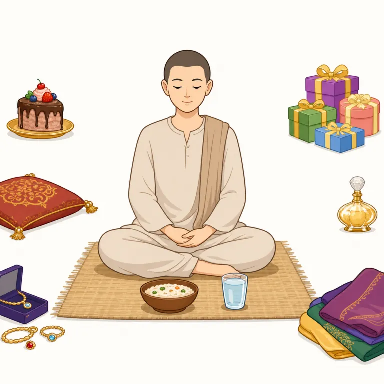 ascetic（禁欲的な・形容詞）の覚え方イラスト — ascetic はまず aesthetic（美的な）と混同しないのが第一歩