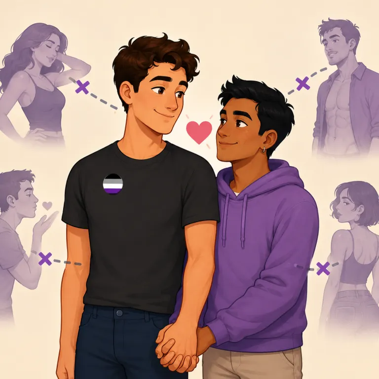asexual（無性愛の・形容詞）の覚え方イラスト
