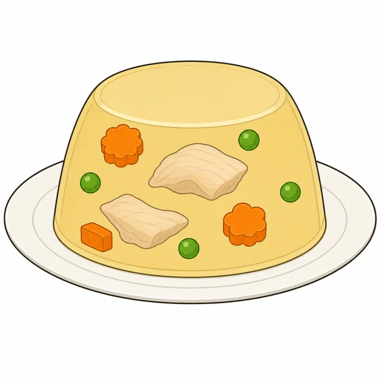 aspic（煮こごり・noun）の覚え方イラスト