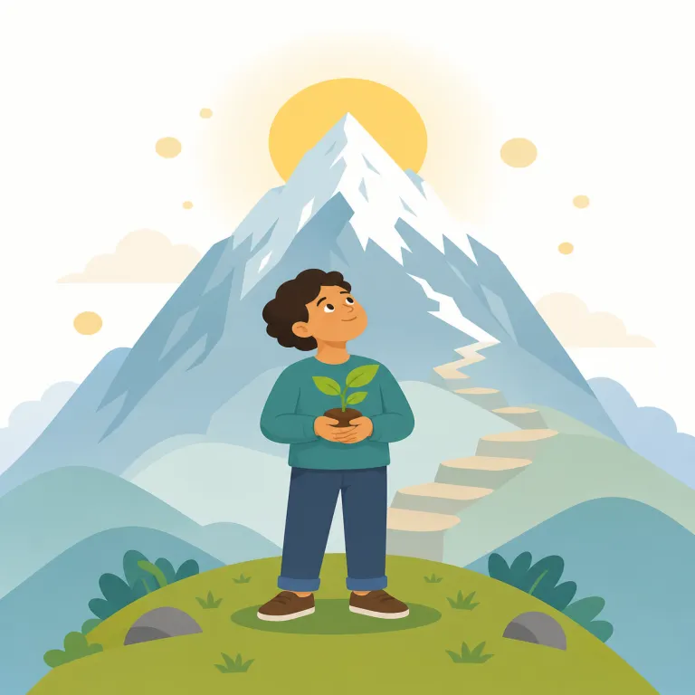 aspiration（大志、抱負・名詞）の覚え方イラスト — aspiration は、その場の wish より長期的で、ambition に近い「将来こうなりたい」という前向きな目標として覚えると定着しやすいです