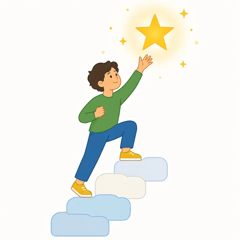 aspire（志す・動詞）の覚え方イラスト