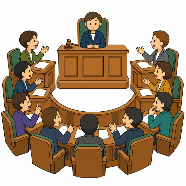 assembly（議会・noun）の覚え方イラスト