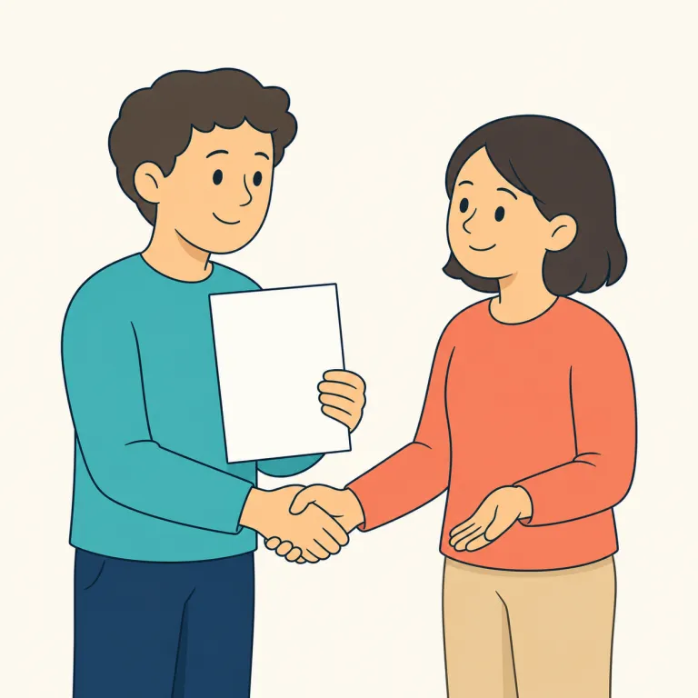 assent（同意する・verb）の覚え方イラスト