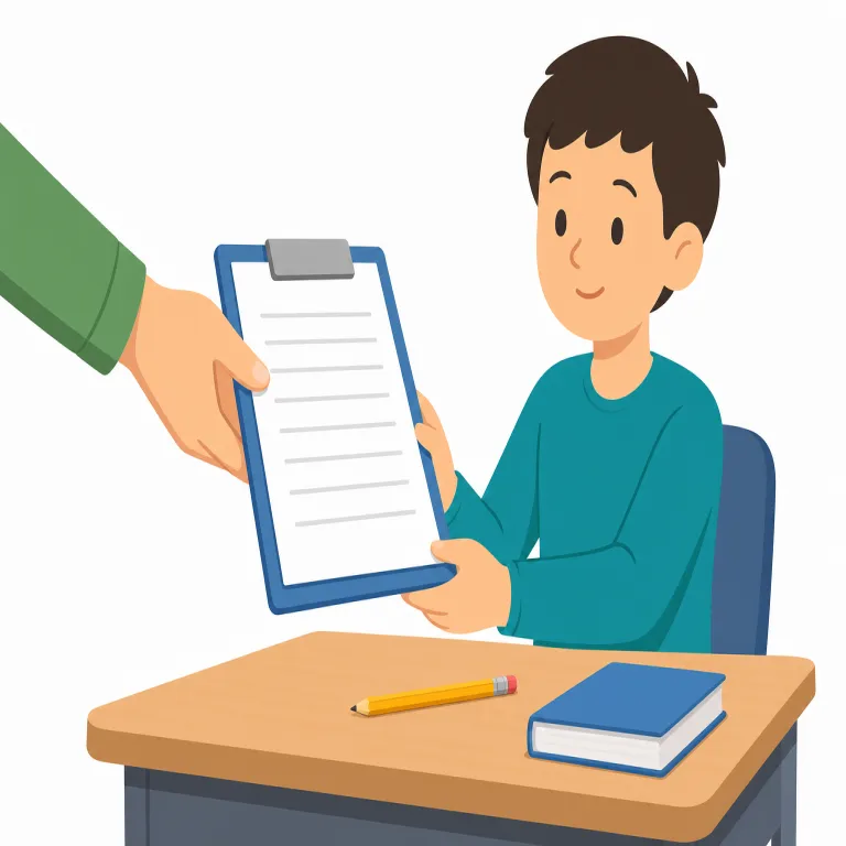 assignment（課題、割り当て・名詞）の覚え方イラスト — assign が「割り当てる」なので、assignment はまず「割り当てられたもの」と押さえると広く理解できます