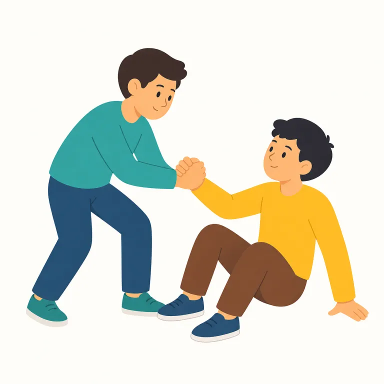 assistance（援助・名詞）の覚え方イラスト