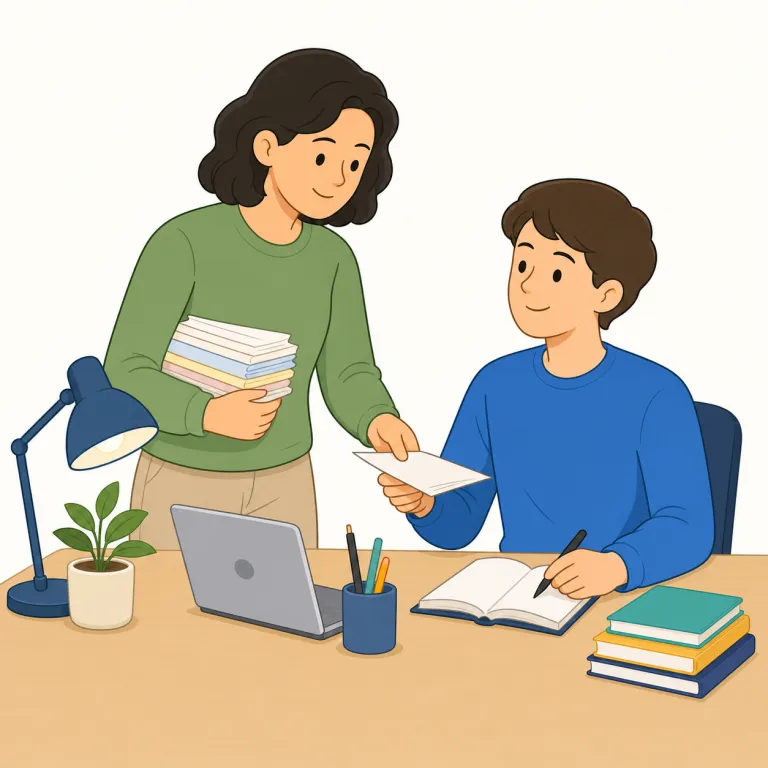 assistant（アシスタント・名詞）の覚え方イラスト — まず動詞 assist「手伝う」を知っていると覚えやすいです