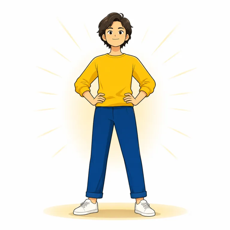 assured（自信に満ちた・adjective）の覚え方イラスト