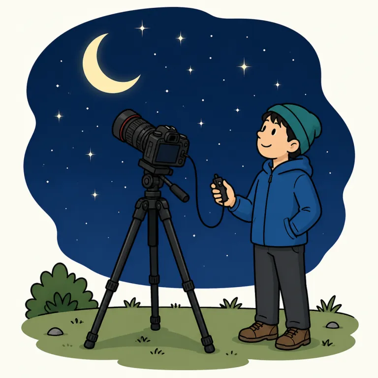 astrophotography（天体写真撮影・noun）の覚え方イラスト