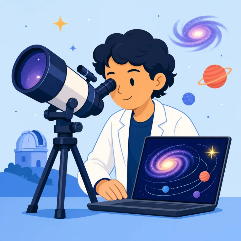 astrophysicist（天体物理学者・名詞）の覚え方イラスト — まず長い語を分解すると覚えやすいです